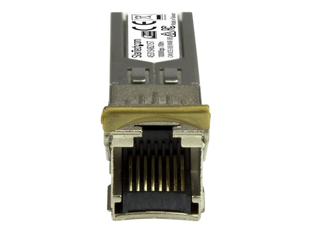 StarTech.com HPE 453154-B21 Compatible SFP Module, 1000BASE-T, SFP to RJ45 Cat6/Cat5e, 1GE Gigabit Ethernet SFP, RJ-45 (Copper) 100m, HPE 6120XG, 6120G, Flex Fabric, Mini GBIC SFP Module - Lifetime Warranty (453154B21ST) - SFP (mini-GBIC) transceiver