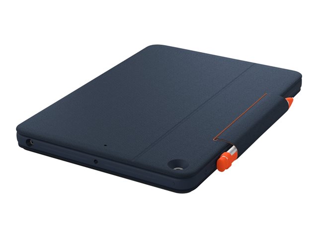 Logitech Rugged Combo 3 Touch for Education - Keyboard and folio case - with trackpad - Apple Smart connector - QWERTY - UK - academic - for Apple 10.2-inch iPad (7th generation, 8th generation, 9th generation)