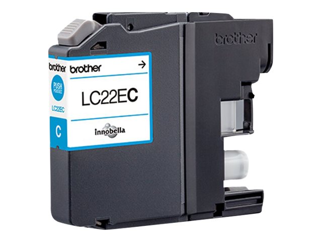 Brother LC22EC - Super High Yield - cyan - original - ink cartridge - for Brother MFC-J5920DW
