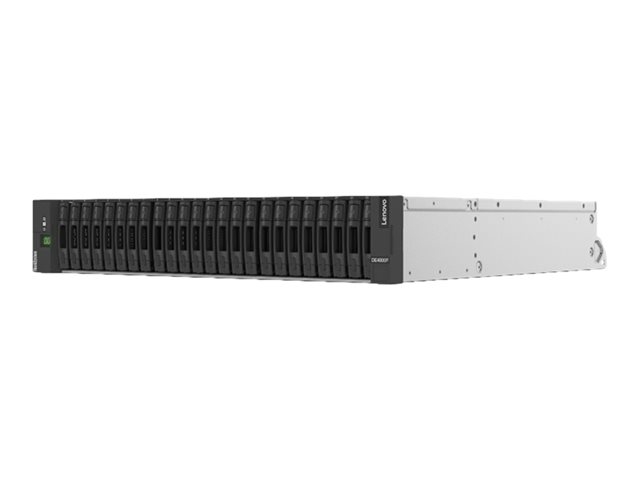 Lenovo ThinkSystem DE4000F 2U24 SFF controller enclosure - Hard drive array - 24 bays (SAS-3) - 16Gb Fibre Channel (external) - rack-mountable - 2U