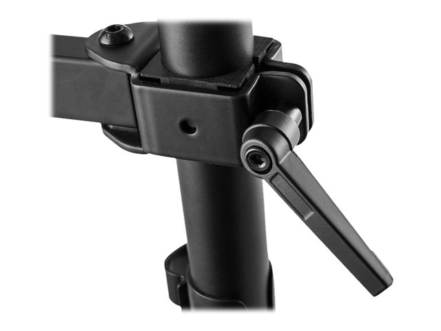 Bevestigingskit (klem, pakkingringklem, stand) - verstelbare dubbele armen - voor 2 LCD-schermen - plastic, aluminium, staal - schermgrootte: 10\"-32\" - bevestigingsinterface: 75 x 75 mm - te monteren op bureau
