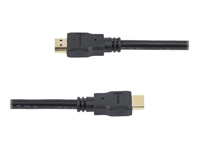 StarTech.com 0.5m High Speed HDMI Cable - Ultra HD 4k x 2k HDMI Cable - HDMI to HDMI M/M - 50cm HDMI 1.4 Cable - Audio/Video Gold-Plated (HDMM50CM) - HDMI cable - HDMI male to HDMI male - 50 cm - shielded - black
