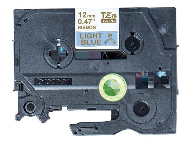 Brother TZe-RL34 - Satin - gold on light blue - Roll (1.2 cm x 4 m) 1 cassette(s) ribbon tape - for Brother PT-D210, D600, H110, P-Touch PT-1005, 1880, E310, E800, P-Touch Cube Plus PT-P710