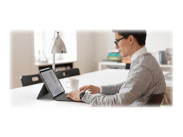 Logitech Combo Touch - Keyboard and folio case - with trackpad - backlit - Apple Smart connector - AZERTY - French - oxford grey - for Apple 11-inch iPad Pro (1st generation, 2nd generation, 3rd generation)