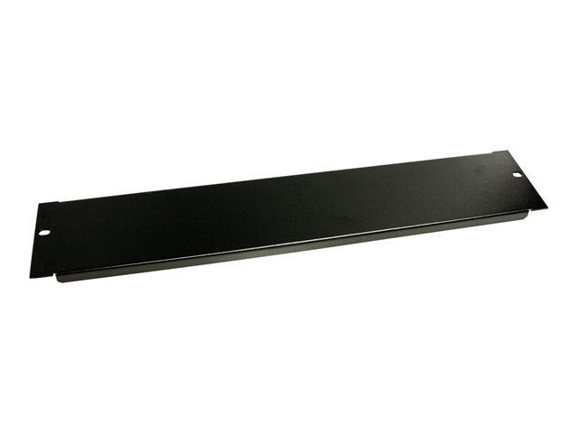 StarTech.com 2U Blanking Panel - Steel Rack Mount Filler Panel - for 19in Server Rack Enclosure or Cabinet - Black Rack Panel (BLANKB2) - Blank panel - black - 2U - 19\" - for P/N: RK1236BKF, RK2536BKF, RK4236BKB, RK619WALL, RK619WALLGB, RK960CP