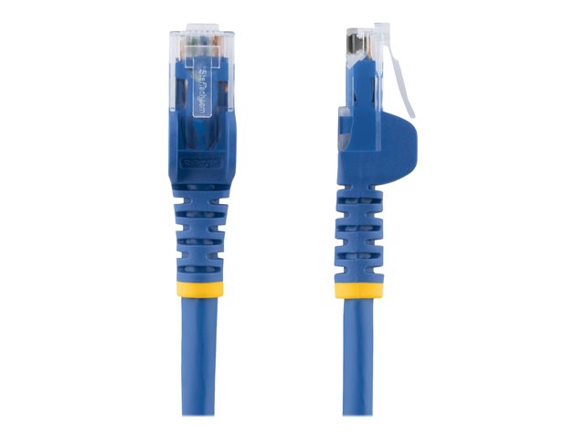 StarTech.com 3m CAT6 Ethernet Cable, 10 Gigabit Snagless RJ45 650MHz 100W PoE Patch Cord, CAT 6 10GbE UTP Network Cable w/Strain Relief, Blue, Fluke Tested/Wiring is UL Certified/TIA - Category 6 - 24AWG (N6PATC3MBL) - Patch cable - RJ-45 (M) to RJ-45 (M) - 3 m - UTP - CAT 6 - molded, snagless - blue