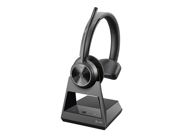Poly Savi 7310-M Office DECT 1880-1900 MHz Single Ear Headset EMEA - INTL English - Euro plug - Replaces Poly SKU 215202-05