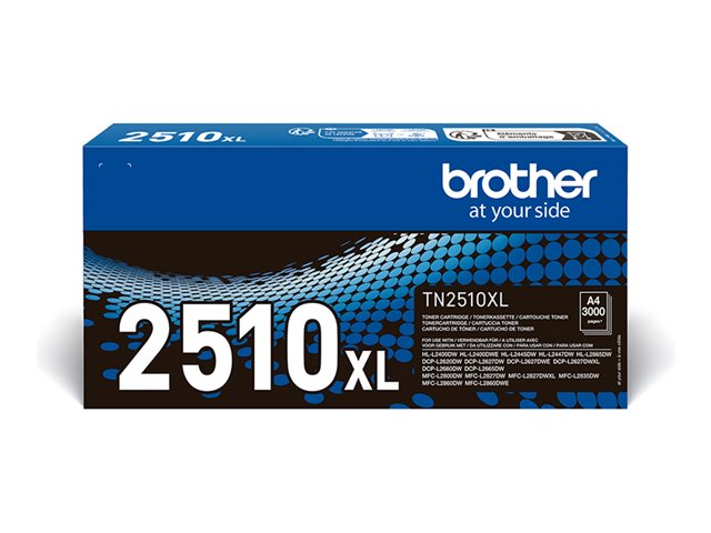 Brother TN-2510XL - Super High Capacity - black - original - box - toner cartridge - for Brother DCP-L2620, L2627, L2660, HL-L2400, L2445, L2447, MFC-L2800, L2827, L2860