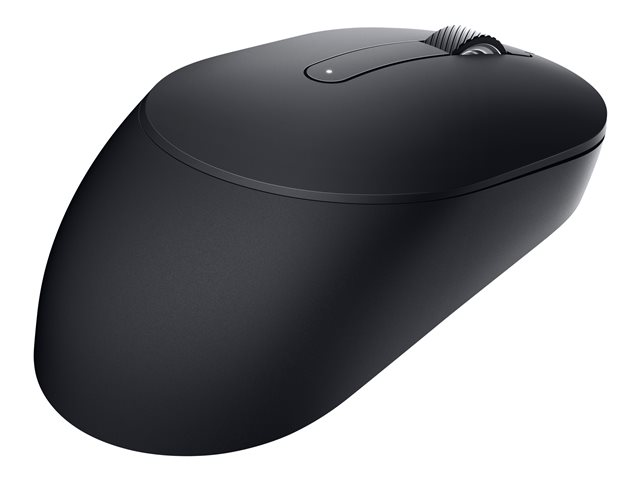 Dell MS300 - Mouse - full size - right and left-handed - optical LED - 3 buttons - wireless - 2.4 GHz - black - retail - box - with 3 years Next Business Day Advanced Exchange Service