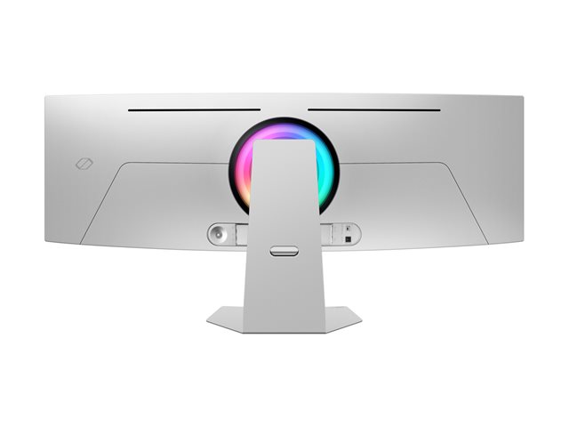 Samsung Odyssey OLED G9 S49DG954SU - G95SD Series - OLED monitor - Smart - gaming - curved - 49\" - 5120 x 1440 Dual Quad HD @ 240 Hz - 250 cd/m² - 1000000:1 - HDR10+ Gaming, HDR10 - 0.03 ms - DisplayPort, Micro HDMI, HDMI - speakers - silver