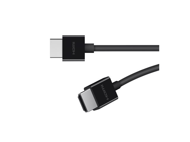 Belkin BoostCharge - Ultra High Speed - HDMI cable - HDMI male to HDMI male - 2 m - black - 8K support - for P/N: AVC006BTSGY, F4U098BT, F4U110BT, INC003TTBK, INC004BTSGY