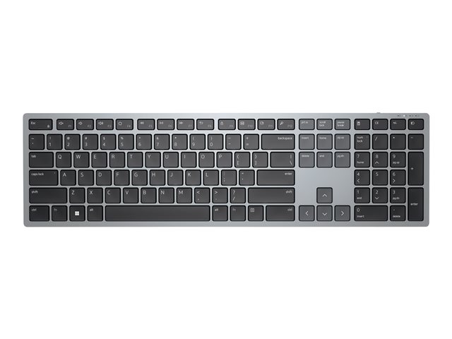 Dell Multi-Device KB700 - Keyboard - wireless - 2.4 GHz, Bluetooth 5.0 - AZERTY - Belgium - grey - with 3 years Next Business Day Advanced Exchange Service