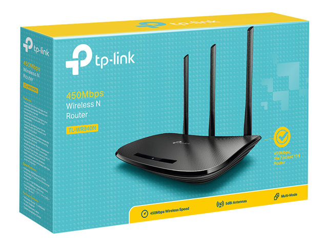 450Mbps  Wireless N Router, Qualcomm, 2.4GHz, 802.11b/g/n, 1 10/100M WAN + 4 10/100M LAN, 3 fixed antennas Version 3.0