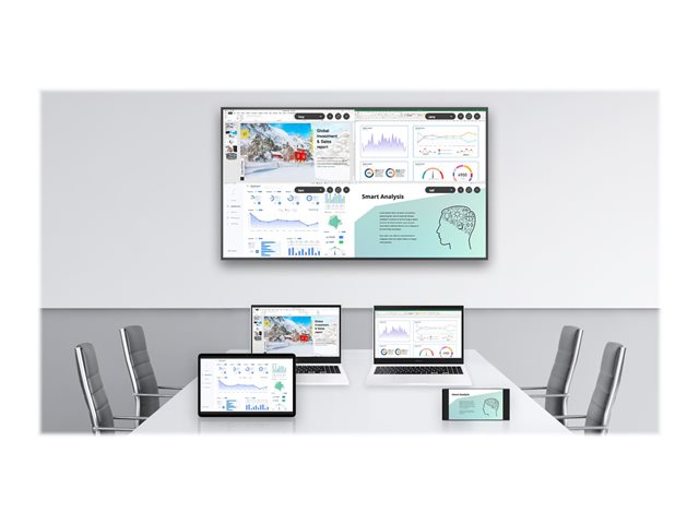 Samsung QM43B-T - 43\" Diagonal Class QMB-T Series LED-backlit LCD display - digital signage - with touchscreen - Tizen OS - 4K UHD (2160p) 3840 x 2160