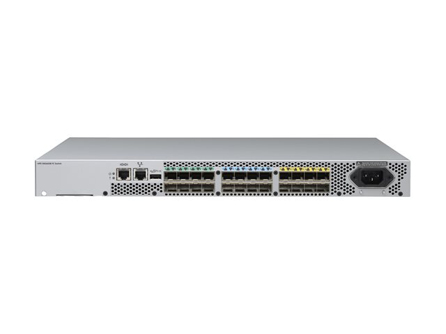 HPE SN3600B 32Gb 24-port/24-port Active Fibre Channel Switch - Switch - Managed - 24 x 32Gb Fibre Channel SFP28 - rack-mountable