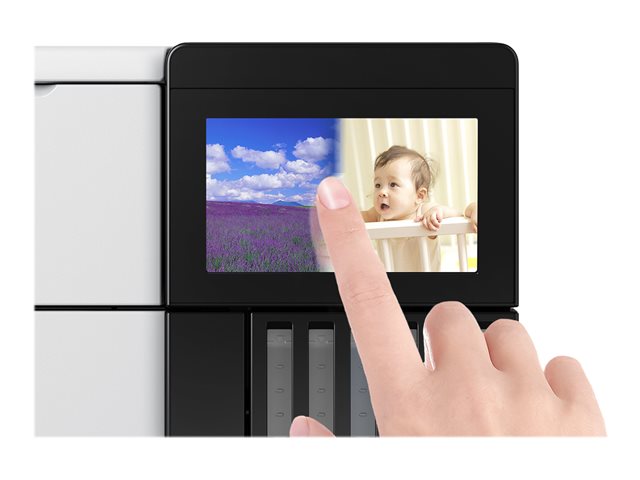 Epson EcoTank ET-8500 - Multifunction printer - colour - ink-jet - refillable - A4/Letter (media) - up to 16 ppm (printing) - USB, LAN, Wi-Fi(ac), USB host - white