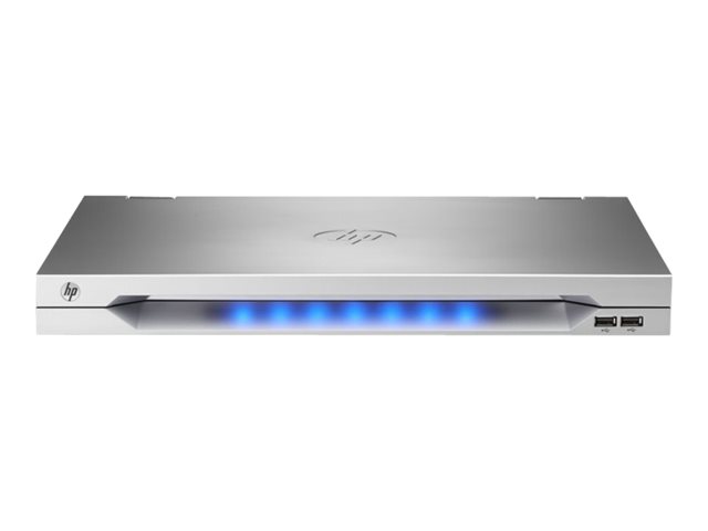 HPE LCD8500 - KVM console - USB - 18.51\" - rack-mountable - 1600 x 1200 @ 60 Hz - 187 cd/m² - 700:1 - 16 ms - silver - 1U - for ProLiant DL20 Gen9, DL360p Gen8, DL380 Gen9, DL580 Gen9, MicroServer Gen8, ML110 Gen9