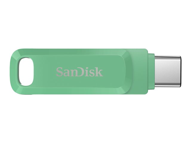SanDisk Ultra Dual Drive Go - USB flash drive - 64 GB - USB 3.2 Gen 1 / USB-C - absinthe green