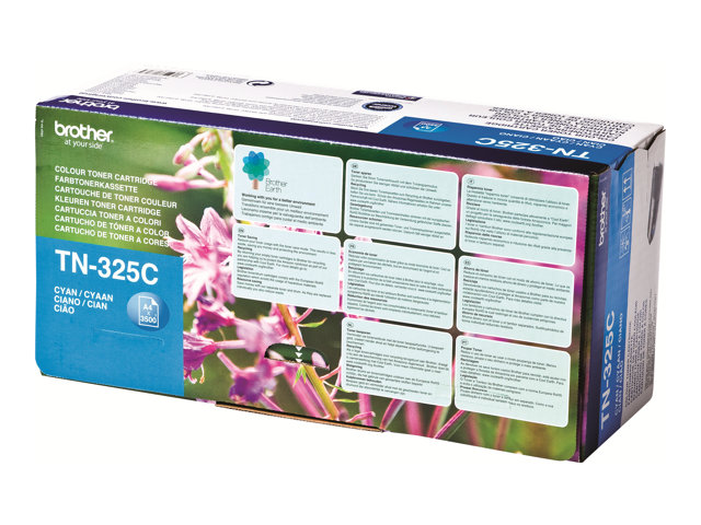 Brother TN325C - Cyan - original - toner cartridge - for Brother DCP-9055, DCP-9270, HL-4140, HL-4150, HL-4570, MFC-9460, MFC-9465, MFC-9970