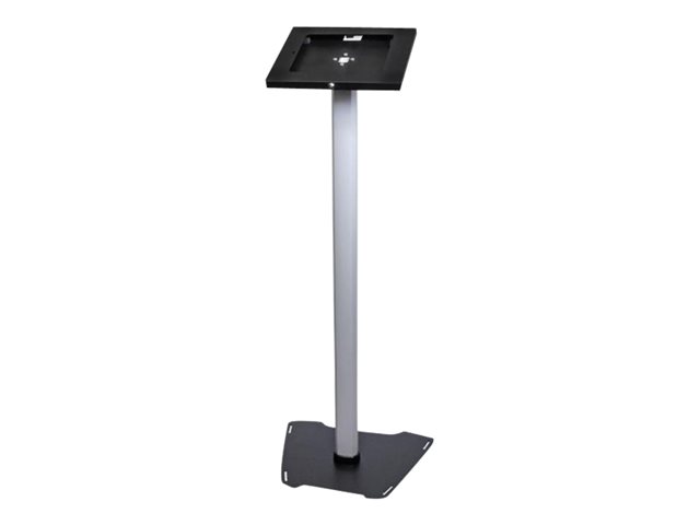 StarTech.com Secure Tablet Floor Stand - Anti-Theft - Lockable Tablet Mount - For 9.7\" Tablets - Metal Construction - Fixed Height (STNDTBLT1FS) - Mounting kit (feet, pole, holder, pole connector, pole base, base) - for tablet - plastic, aluminium, steel - screen size: 9.7\" - in-floor mounted