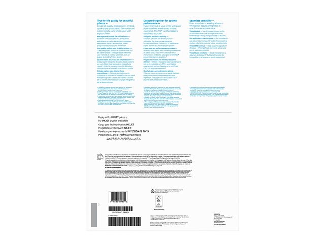 HP Advanced Photo Paper - Glossy - A3 (297 x 420 mm) - 250 g/m² - 20 sheet(s) photo paper - for ENVY Inspire 7920, Officejet 7000 E809, 7510, 76XX, Officejet Pro 77XX