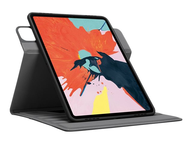 Targus VersaVu Classic - Flip cover for tablet - polyurethane faux leather - black - 12.9\" - for Apple 12.9-inch iPad Pro (3rd generation, 4th generation, 5th generation)