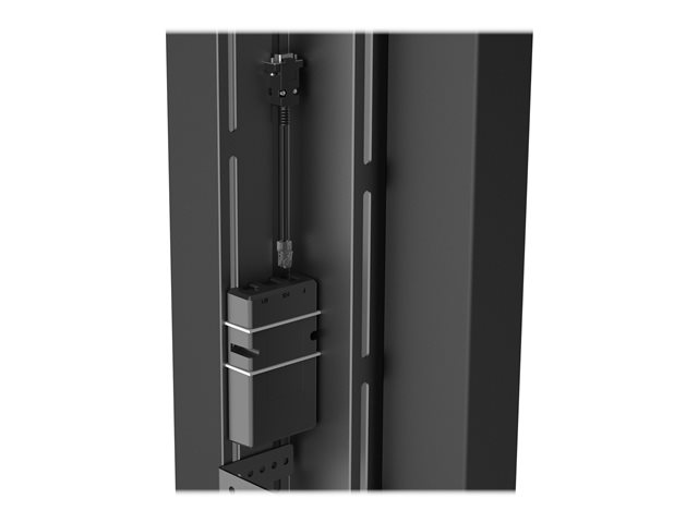 VISION Motorised Height Adjustable Display Floor Stand - LIFETIME WARRANTY - Heavy duty - Fits displays up to 100\" with VESA sizes up to 800 x 600 - fixes to wall, transfers load to floor - SWL 95 kg / 209 lb - cable controller - RS232 control - height to centre of screen 1117-1917 mm / 44 to 75\" - supports portrait or landscape style - black