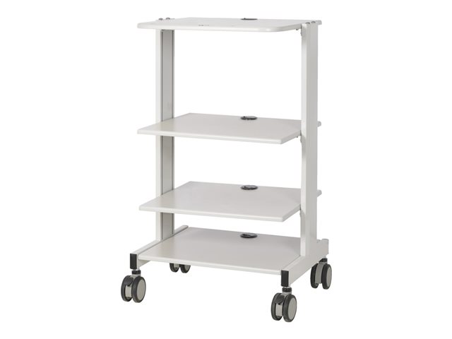 Mobile Workstation with Adjustable Shelv