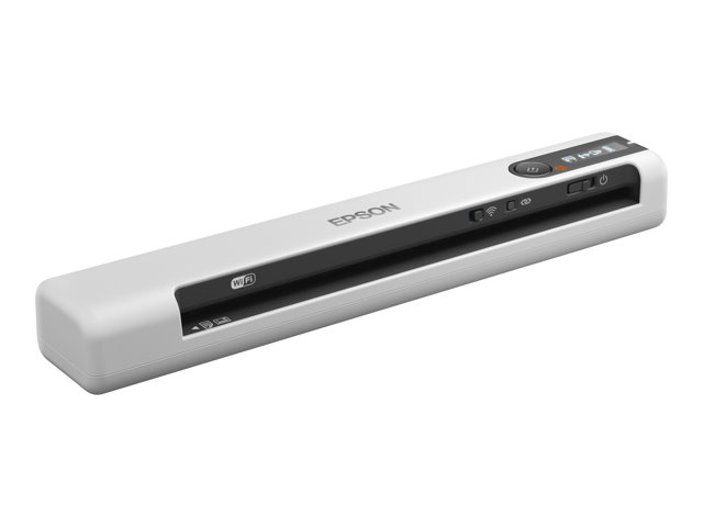 Epson WorkForce DS-80W - Document scanner - Contact Image Sensor (CIS) - A4 - 600 dpi x 600 dpi - up to 15 ppm (mono) / up to 15 ppm (colour) - up to 300 scans per day - USB 2.0, Wi-Fi(n)