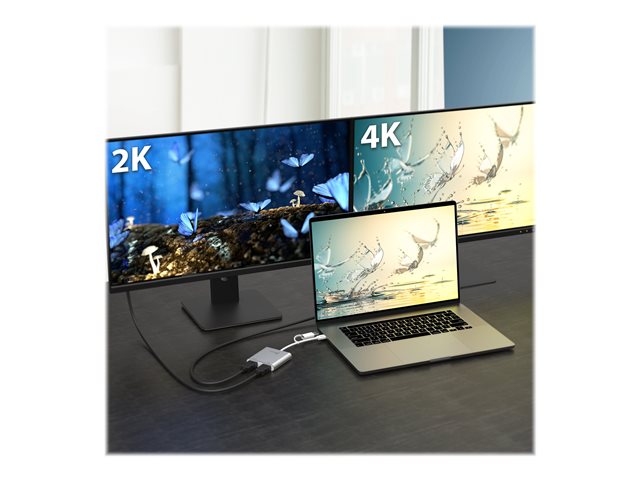 USB-C to Dual HDMI Multi-Monitor Adapter
