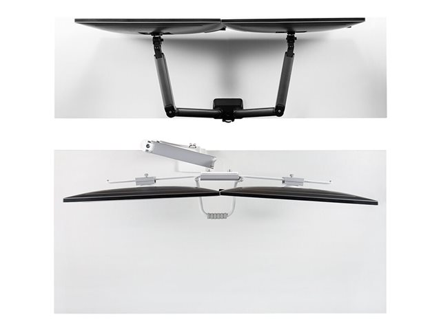 Neomounts NEXT Core Desk Mount 2 screens (Topfix clamp/grommet)
