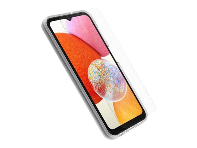 OtterBox React Series - Back cover for mobile phone - clear - with Trusted Glass screen protector - for Samsung Galaxy A14