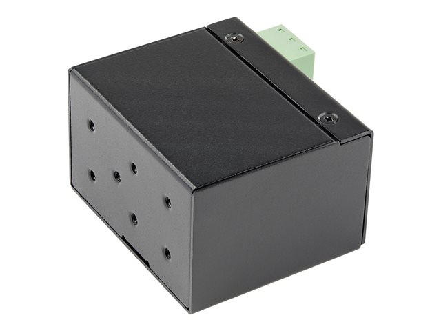 StarTech.com Industrial Fiber to Ethernet Media Converter, 100Mbps SFP to RJ45/Cat6, Singlemode/Multimode Optical Fiber to Copper Network, 12-56V DC, IP-30/ -40 to +75C, Fiber to Ethernet - SFP to RJ45 Converter (IMC100MSFP) - Fibre media converter -