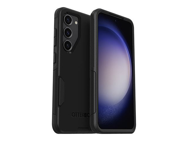 OtterBox Commuter Series - Back cover for mobile phone - antimicrobial - polycarbonate, synthetic rubber - black - for Samsung Galaxy S23