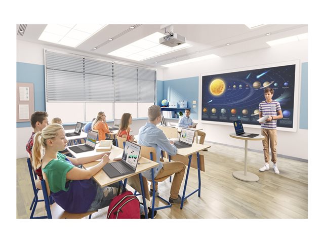 Epson EB-L260F - 3LCD projector - 4600 lumens (white) - 4600 lumens (colour) - 16:9 - 1080p - 802.11a/b/g/n/ac wireless / LAN/ Miracast - white
