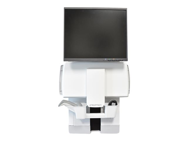 Ergotron StyleView - Mounting kit (keyboard shelf, wrist rest, mouse pouch, panel vertical lift) - for LCD display / PC equipment - patient room - steel - white - screen size: up to 24\"