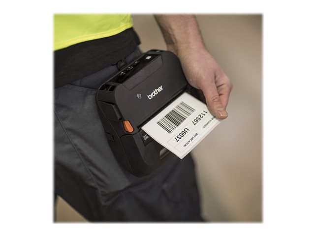 Brother RuggedJet RJ-4250WB - Label printer - direct thermal - Roll (11.3 cm) - 203 dpi - up to 127 mm/sec - USB 2.0, Wi-Fi(n), NFC, Bluetooth 4.2