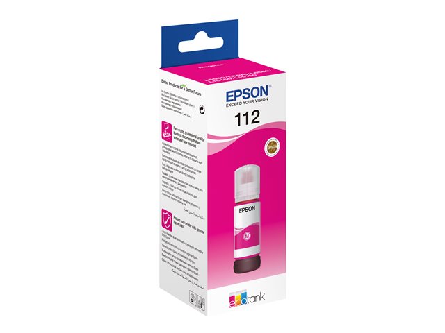 Epson EcoTank 112 - 70 ml - magenta - original - ink refill - for EcoTank L11160, L15150, L15160, L6460, L6490, L6550, L6570, L6580, EcoTank Pro L15180