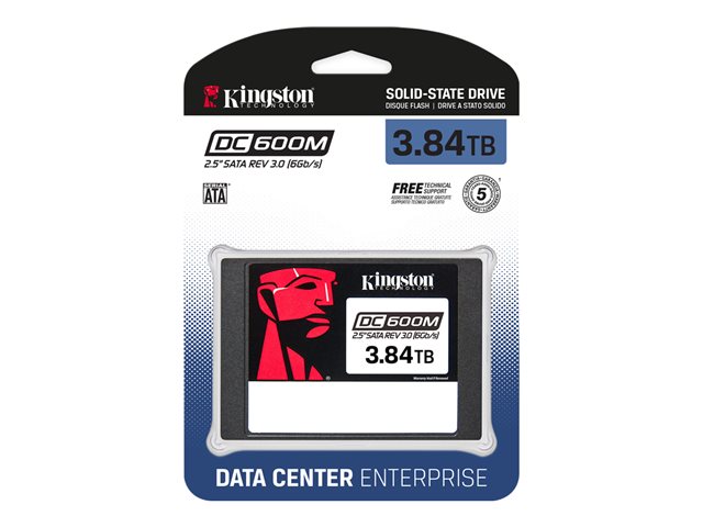 Kingston DC600M - SSD - Mixed Use - 3.84 TB - internal - 2.5\" - SATA 6Gb/s