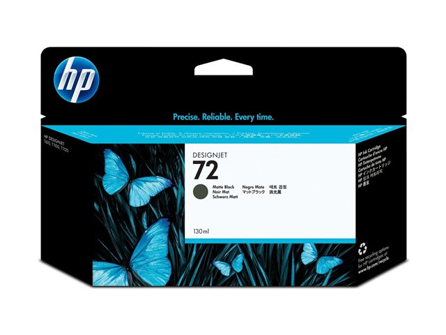 HP 72 - 130 ml - matte black - original - ink cartridge - for DesignJet T1100, T1100ps, T1200, T1200ps, T1300, T610, T620, T770, T790