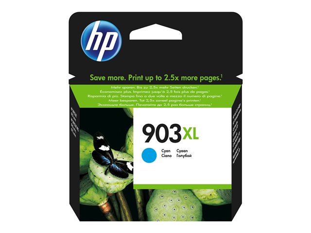 HP 903XL - 8.5 ml - High Yield - cyan - original - blister - ink cartridge - for Officejet 6951, 6954, 6962, Officejet Pro 6960, 6961, 6970, 6971, 6974, 6975