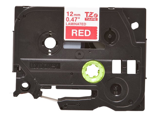 Brother TZe-435 - White on red - Roll (1.2 cm x 8 m) 1 cassette(s) laminated tape - for Brother PT-D210, D600, E115, H110, H200, P-Touch PT-1005, E310, P-Touch Cube Plus PT-P710