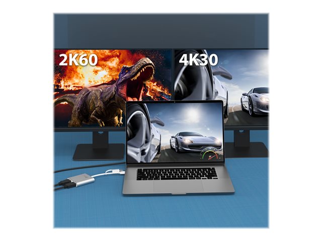 USB-C to Dual HDMI Multi-Monitor Adapter
