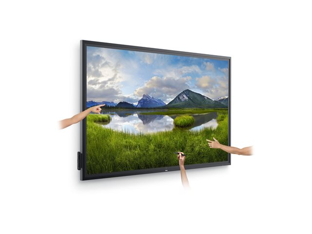 Dell P8624QT - 86" Diagonal Class (85.6" viewable) LED-backlit LCD display - interactive - with touchscreen (multi touch) - 4K UHD (2160p) 3840 x 2160