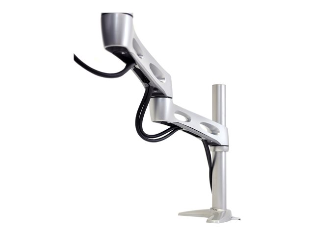 Ergotron Neo-Flex - Mounting kit (2 extensions, pivot, desk clamp base, grommet-mount base) - for LCD display - aluminium, powder-coated steel, high-grade plastic - silver - screen size: up to 27\"
