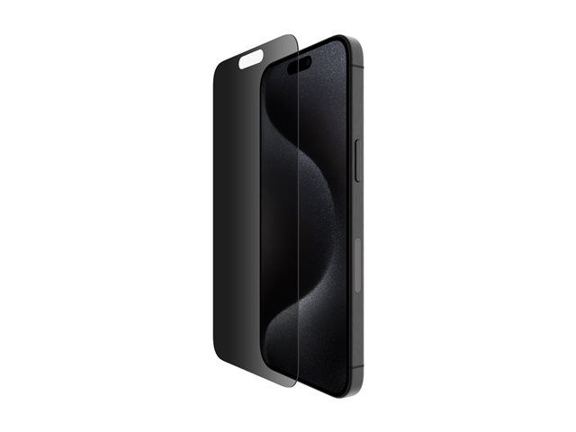 BELKIN ScreenForce Pro TemperedGlass Privacy AM Screen Protection for iPhone 15 Pro Max