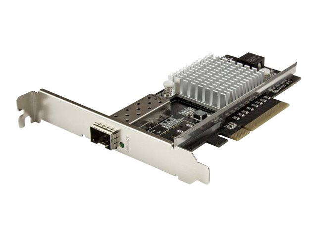 StarTech.com 10G Network Card - MM/SM - 1x Single 10G SPF+ slot - Intel 82599 Chip - Gigabit Ethernet Card - Intel NIC Card (PEX10000SFPI) - Network adapter - PCIe 2.0 x8 - 10GbE - 10GBase-LR, 10GBase-SR, 10GBase-LRM - black - for P/N: SFP10GBBXDST, SFP10GBBXUST, SFP10GBLRMST, SFP10GBLRST, SFP10GBSRST, SFP10GBZRST