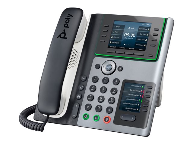 Poly Edge E450 IP Phone and PoE-enabled - Replaces Poly SKU 2200-87030-025