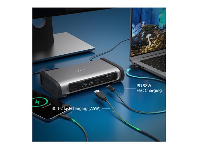 THUNDERBOLT 4 QUAD DISPLAY UK PLUG DOCKI