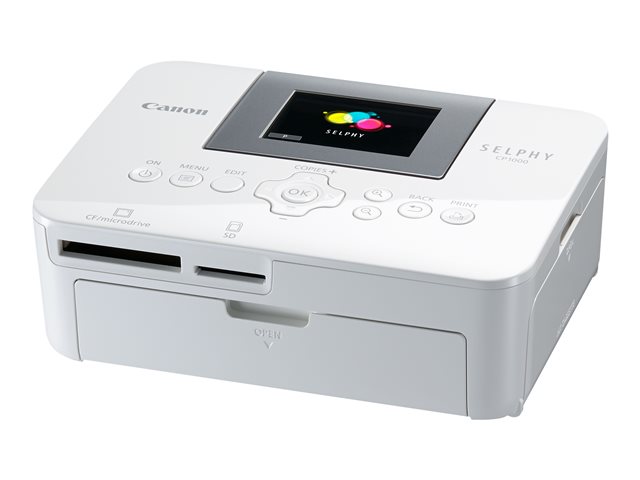 Canon SELPHY CP1000 - Printer - colour - dye sublimation - 100 x 148 mm up to 0.45 min/page (colour) - USB, USB host - white